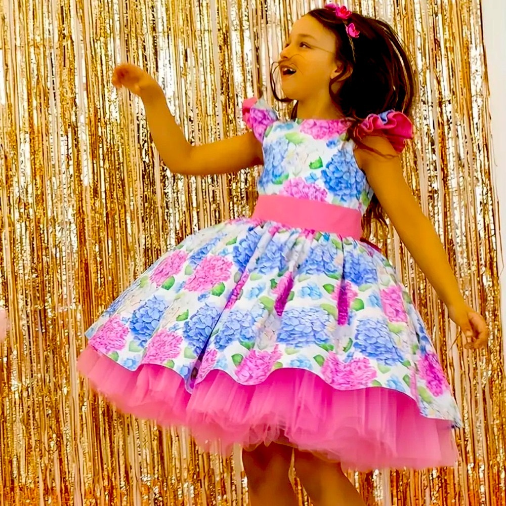 🌺 Rare Princess Special Occassion Dress Pageant Formal Rose Red Large (9-10)
